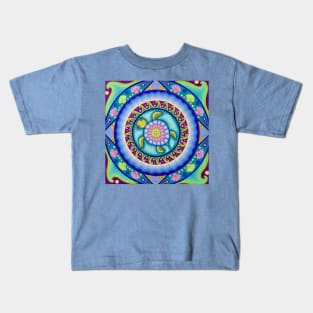 Little Turtle Mandala Kids T-Shirt